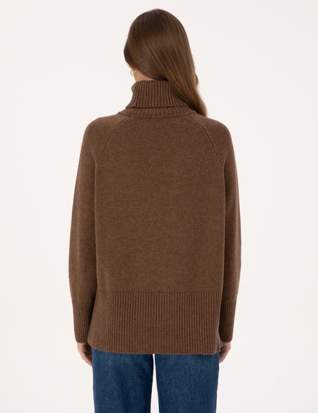 Kahverengi Comfort Fit Kazak - 50316667012