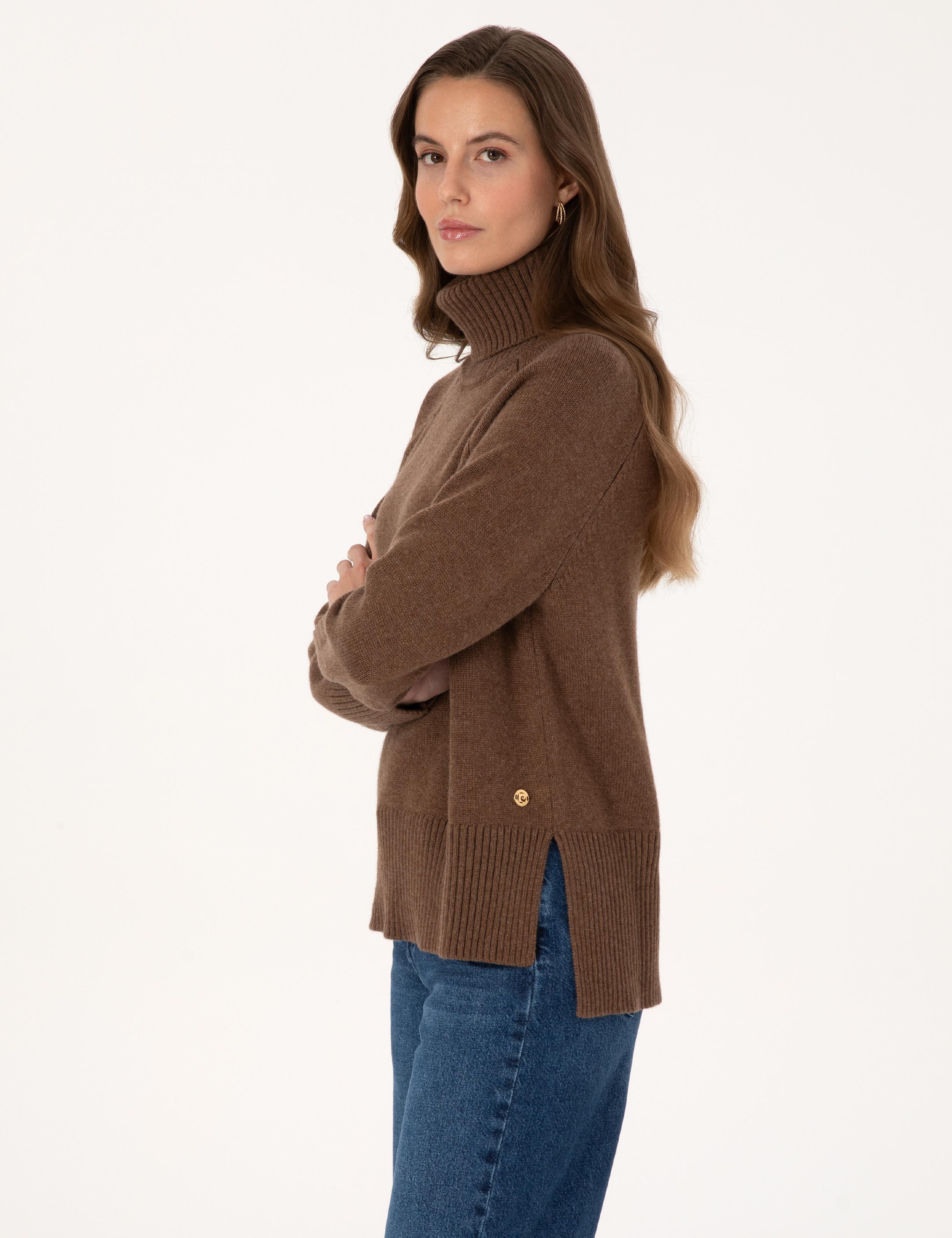 Kahverengi Comfort Fit Kazak