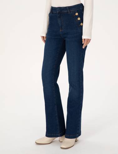 Saks Flare Fit Jean Pantolon