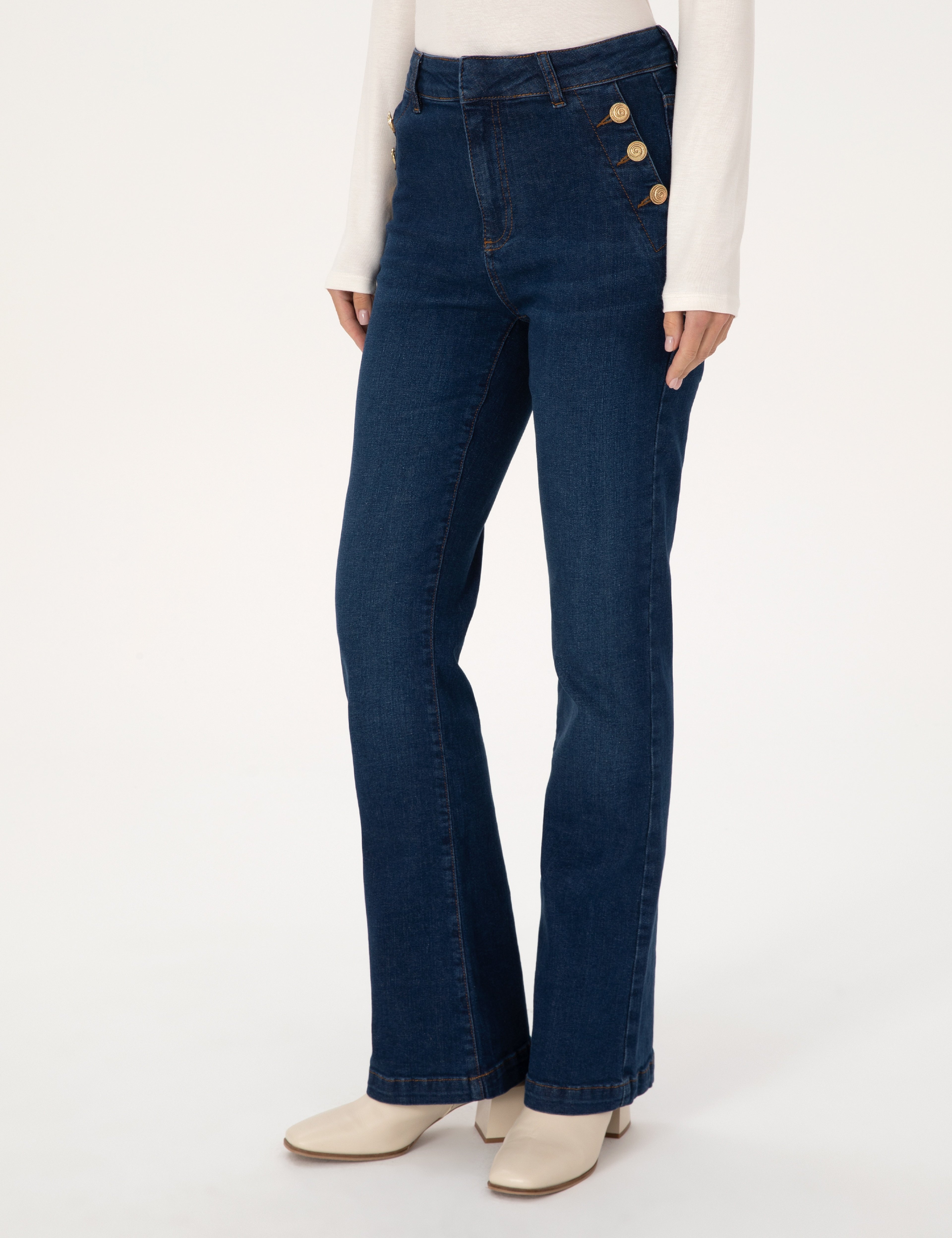 Saks Flare Fit Jean Pantolon
