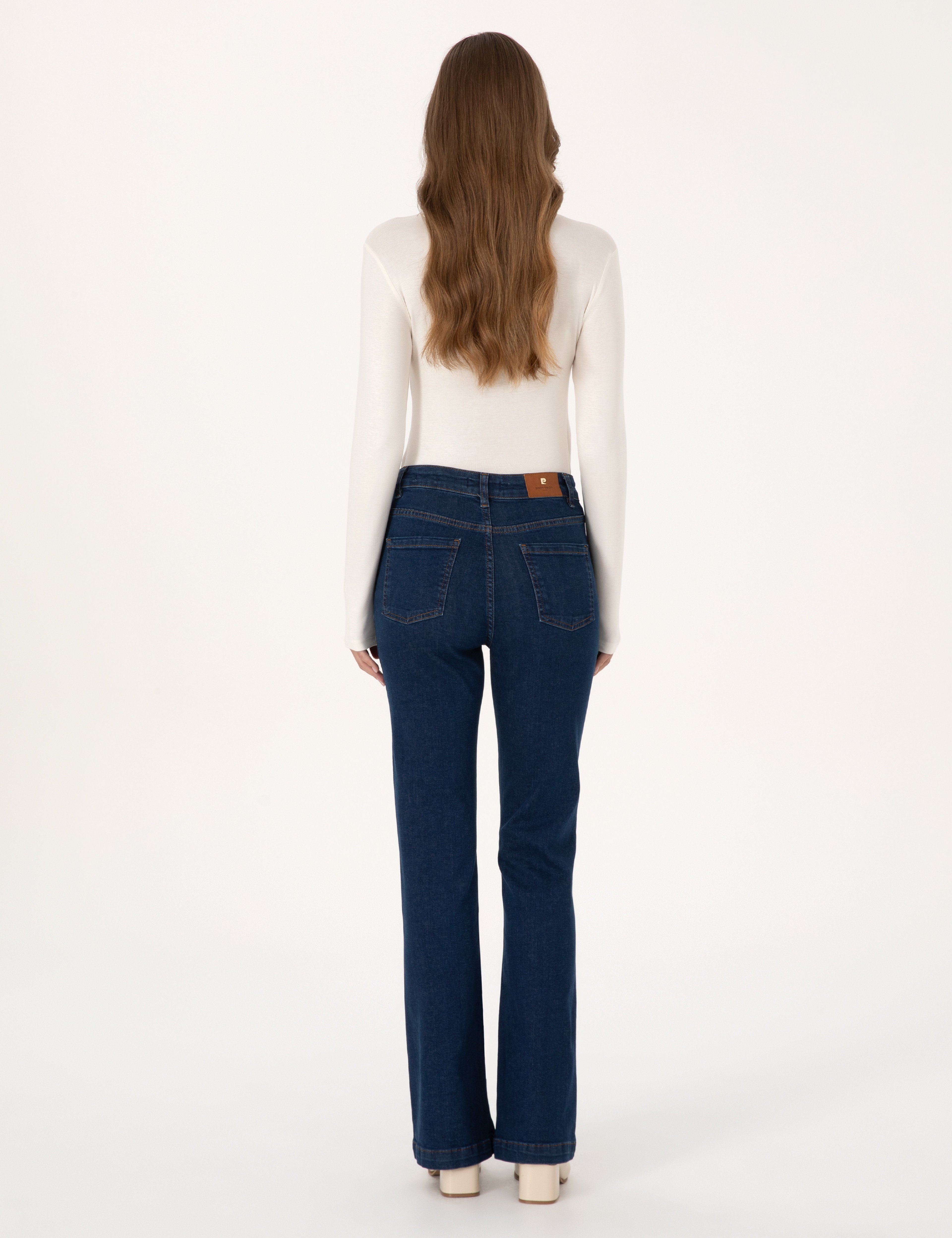 Saks Flare Fit Jean Pantolon - Image 4