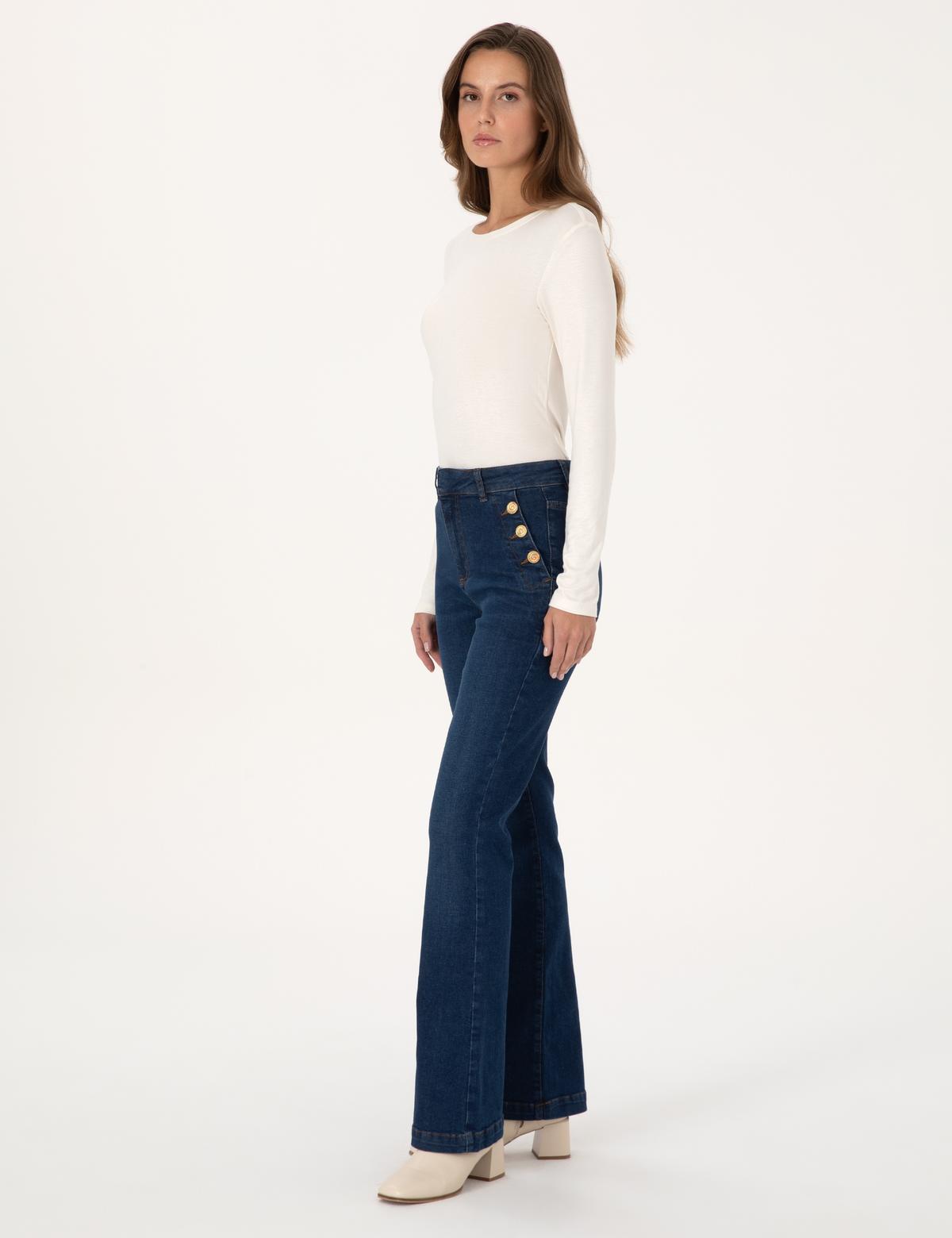 Saks Flare Fit Jean Pantolon - 50308440005