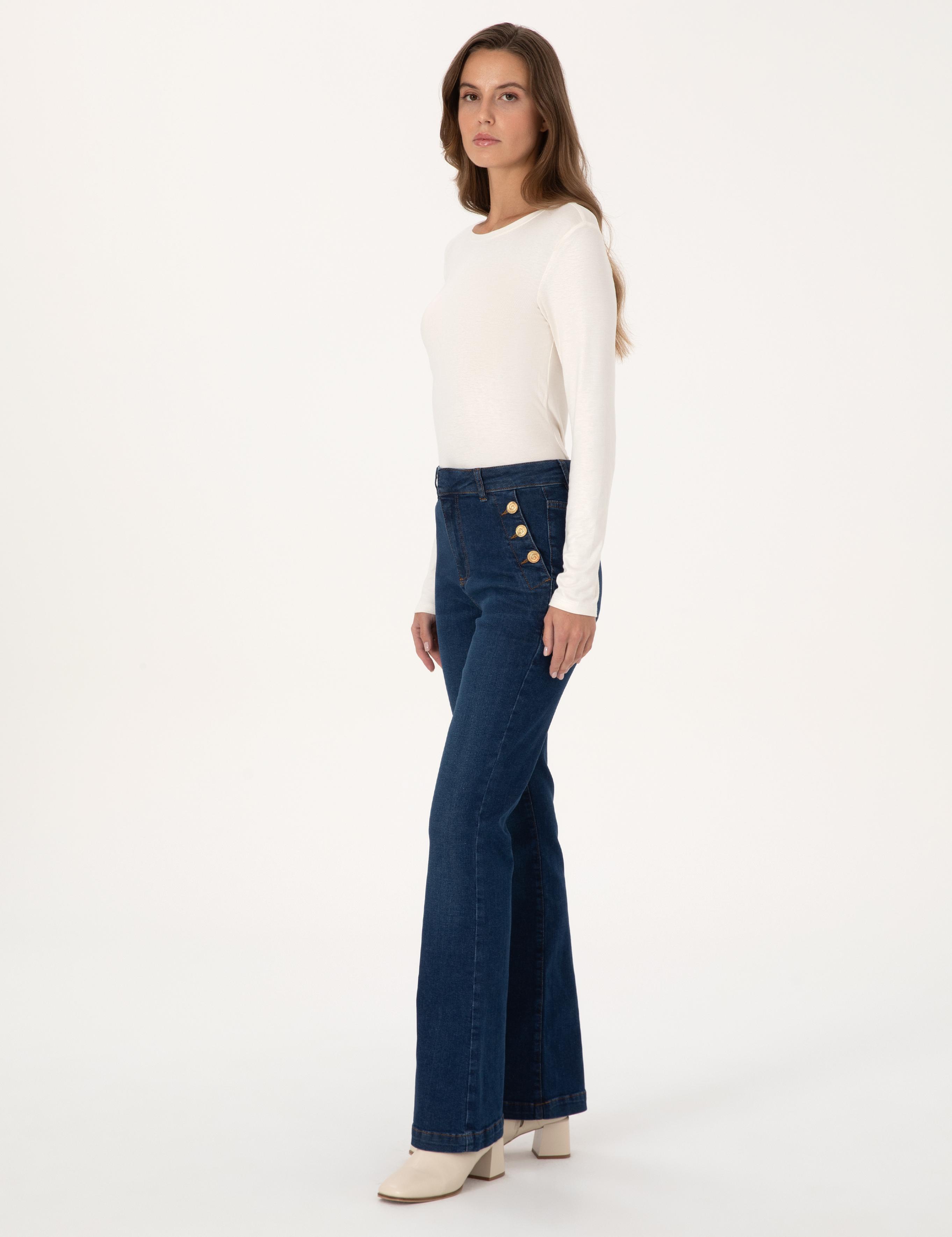 Saks Flare Fit Jean Pantolon