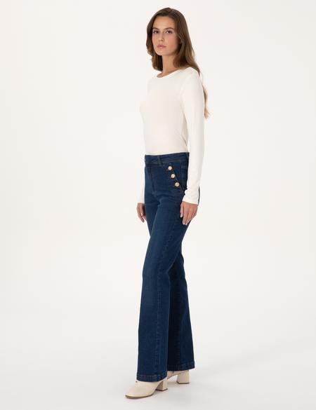 Saks Flare Fit Jean Pantolon - 50308440005