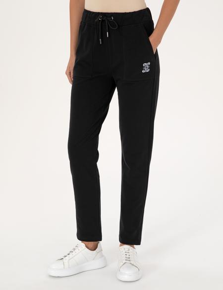 Siyah Kargo Fit Eşofman Altı - 50312233032