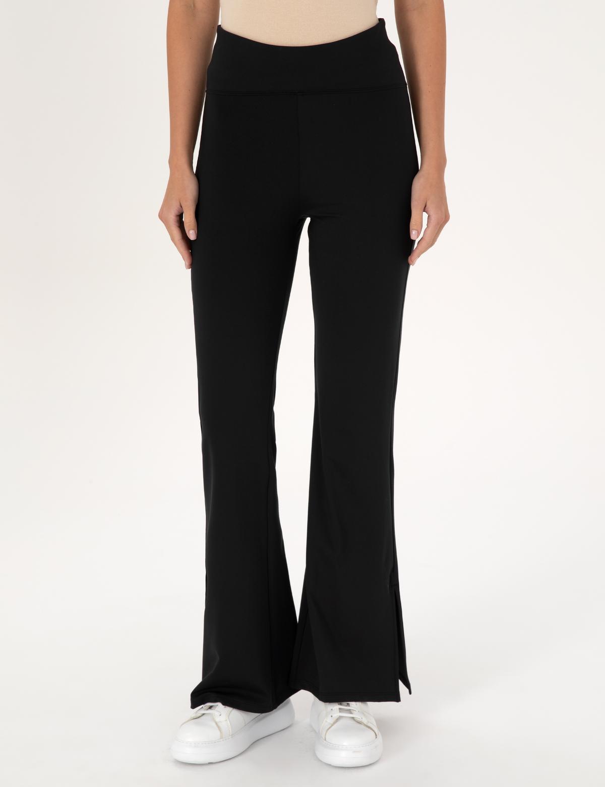 Siyah Flare Fit Tayt - 50314957017