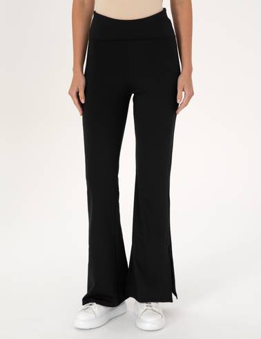 Siyah Flare Fit Tayt