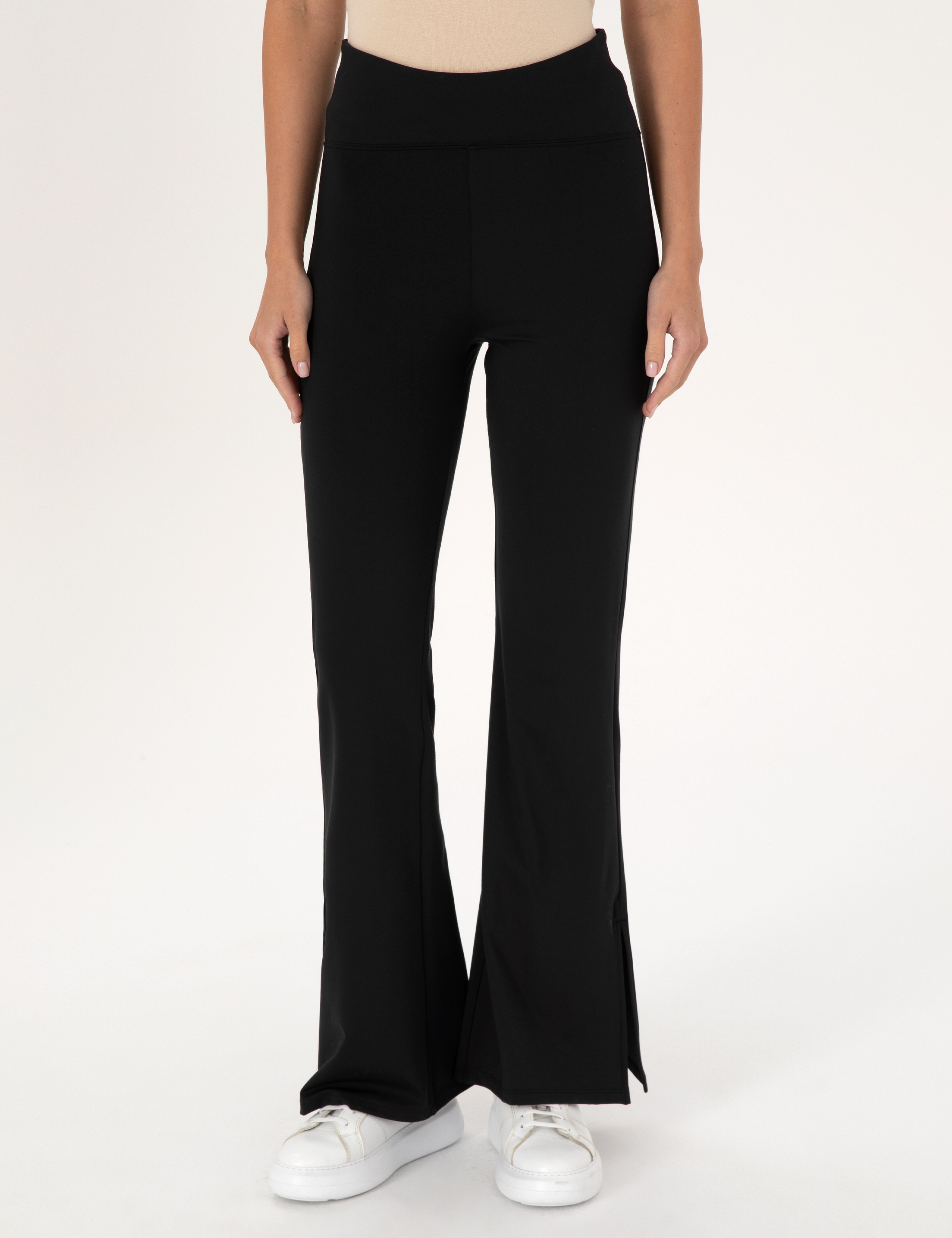Siyah Flare Fit Tayt