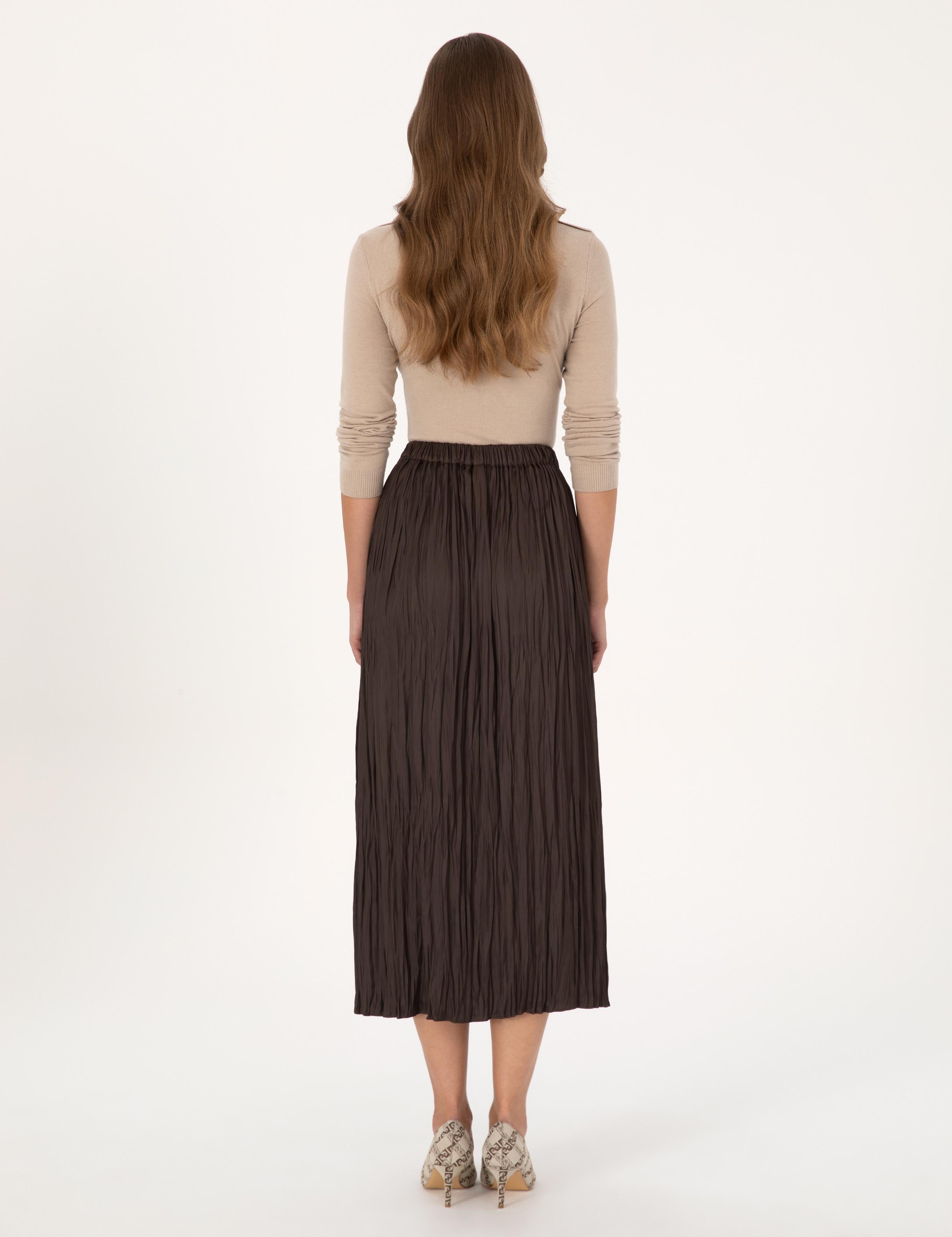 Kahverengi A Kesim Dokuma Etek