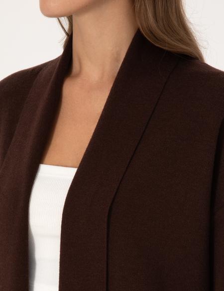 Kahverengi Comfort Fit Triko Hırka - 50311603013