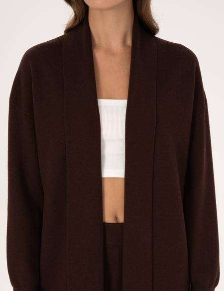 Kahverengi Comfort Fit Triko Hırka - 50311603013