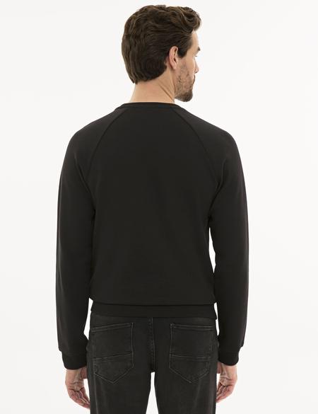 Siyah Regular Fit Sweatshirt - 50228423021
