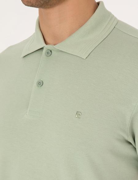 Yeşil Slim Fit Basic Tişört - 50325323065