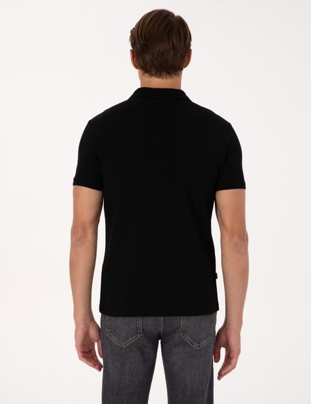 Siyah Slim Fit Basic Tişört - 50325323150