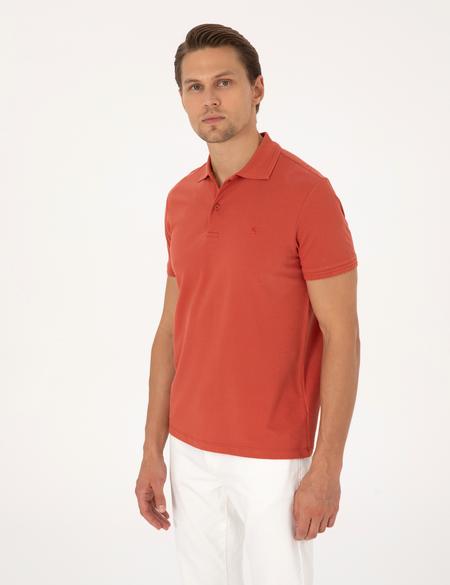 Kiremit Slim Fit Basic Tişört - 50325323084