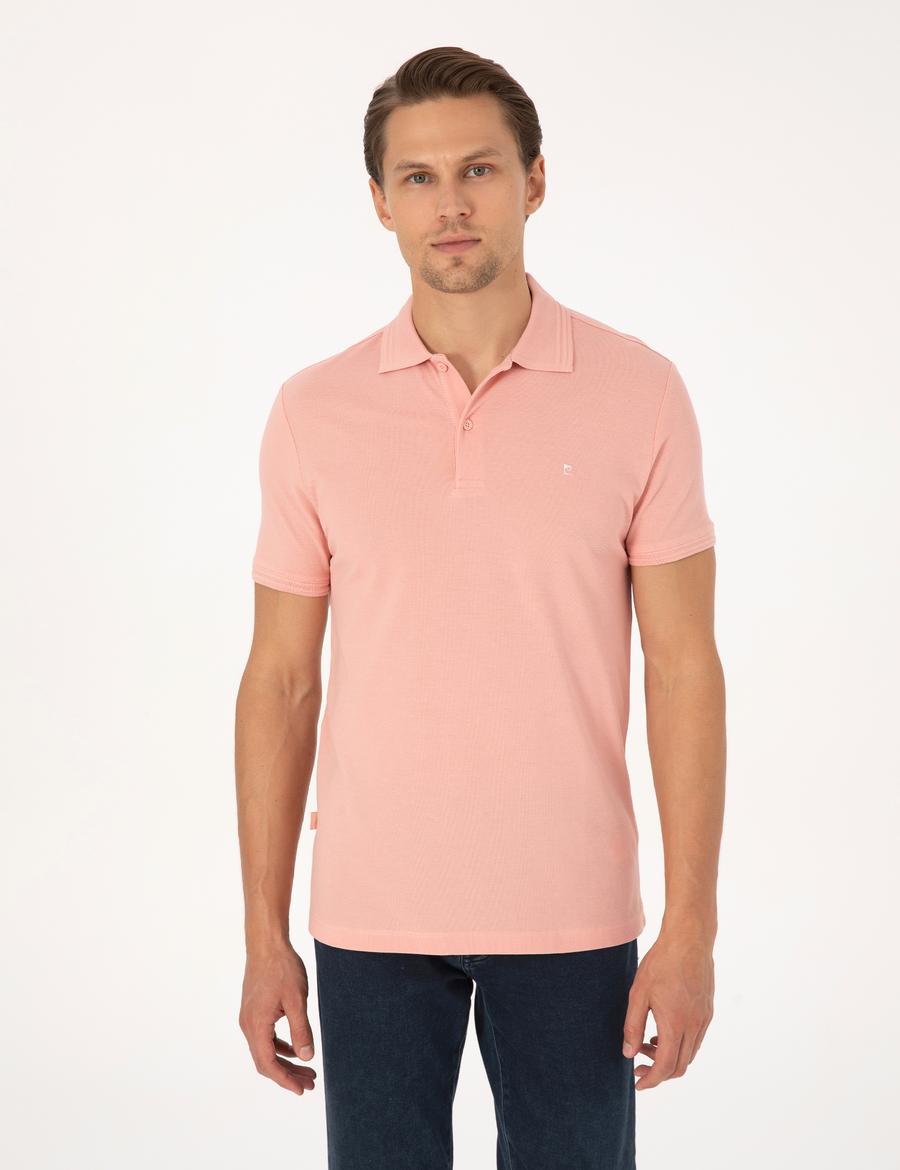 Gül Kurusu Slim Fit Basic Tişört