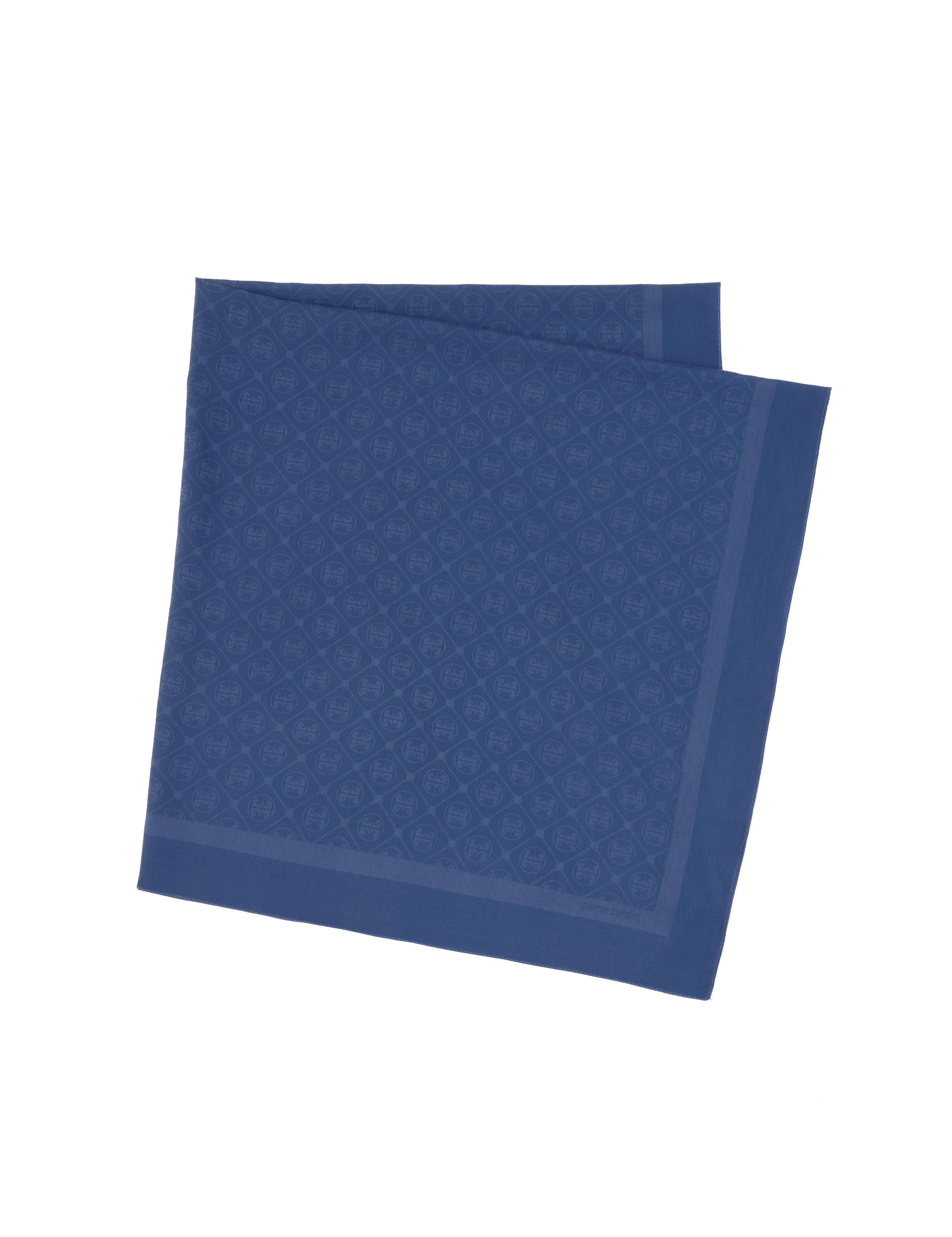 Lacivert Pamuk Karışımlı Eşarp