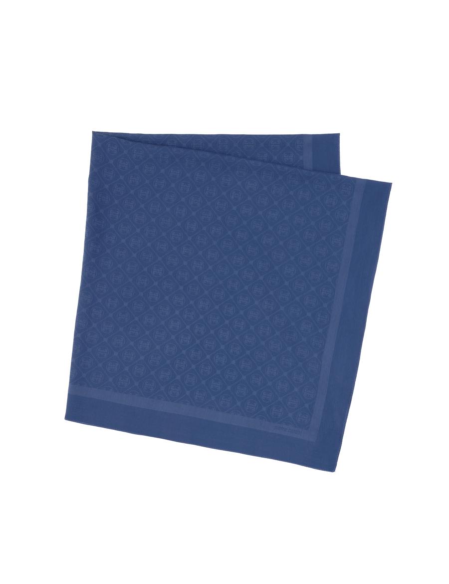 Lacivert Pamuk Karışımlı Eşarp