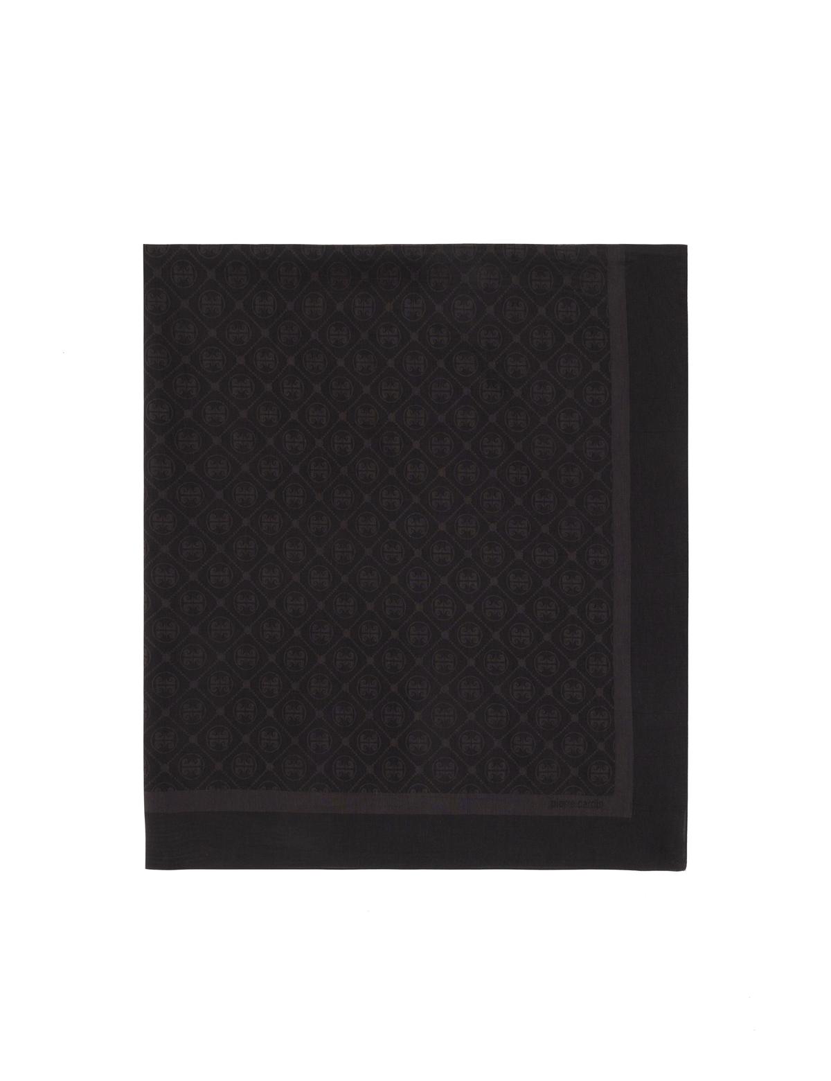 Siyah Pamuk Karışımlı Eşarp - 50303642010