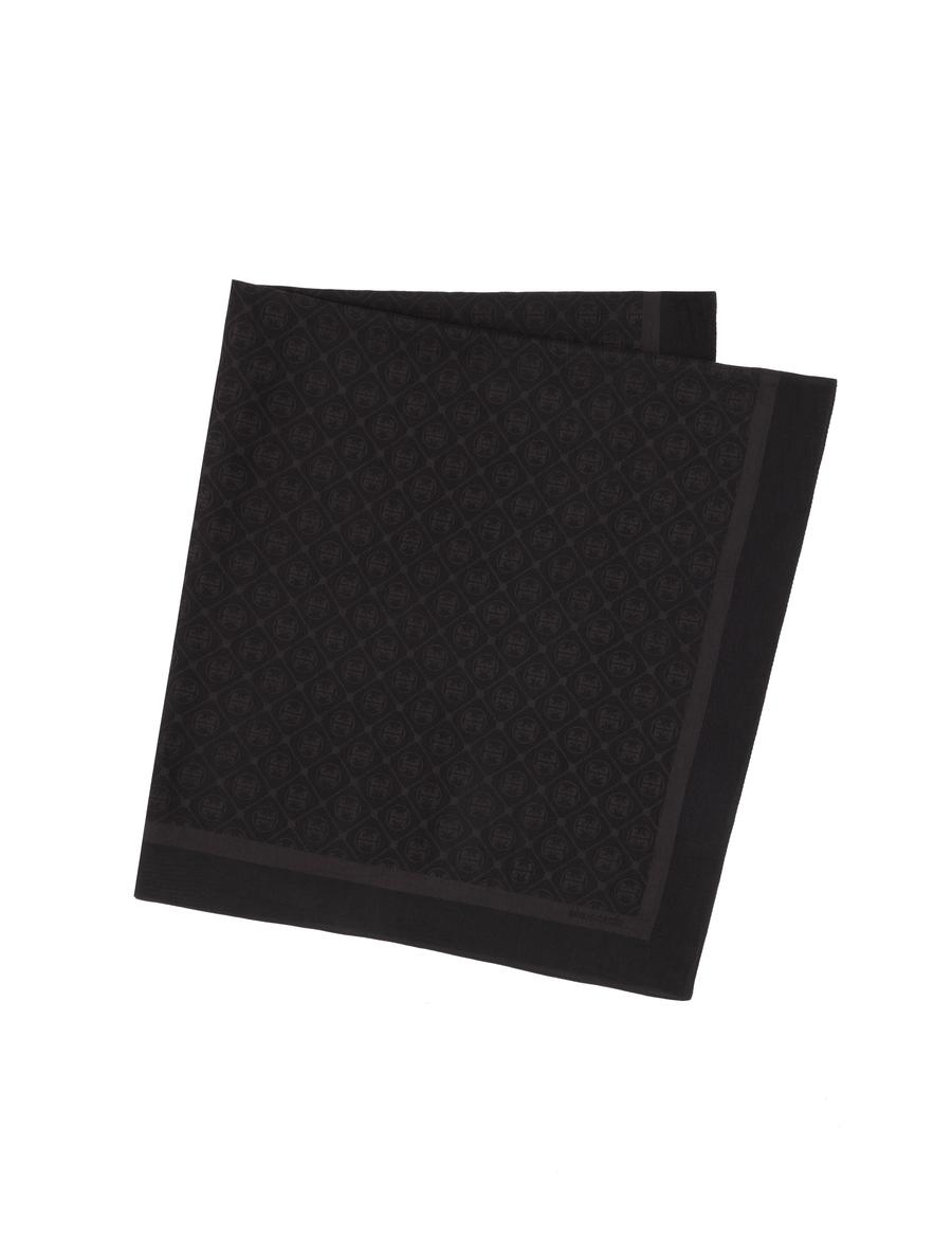 Siyah Pamuk Karışımlı Eşarp