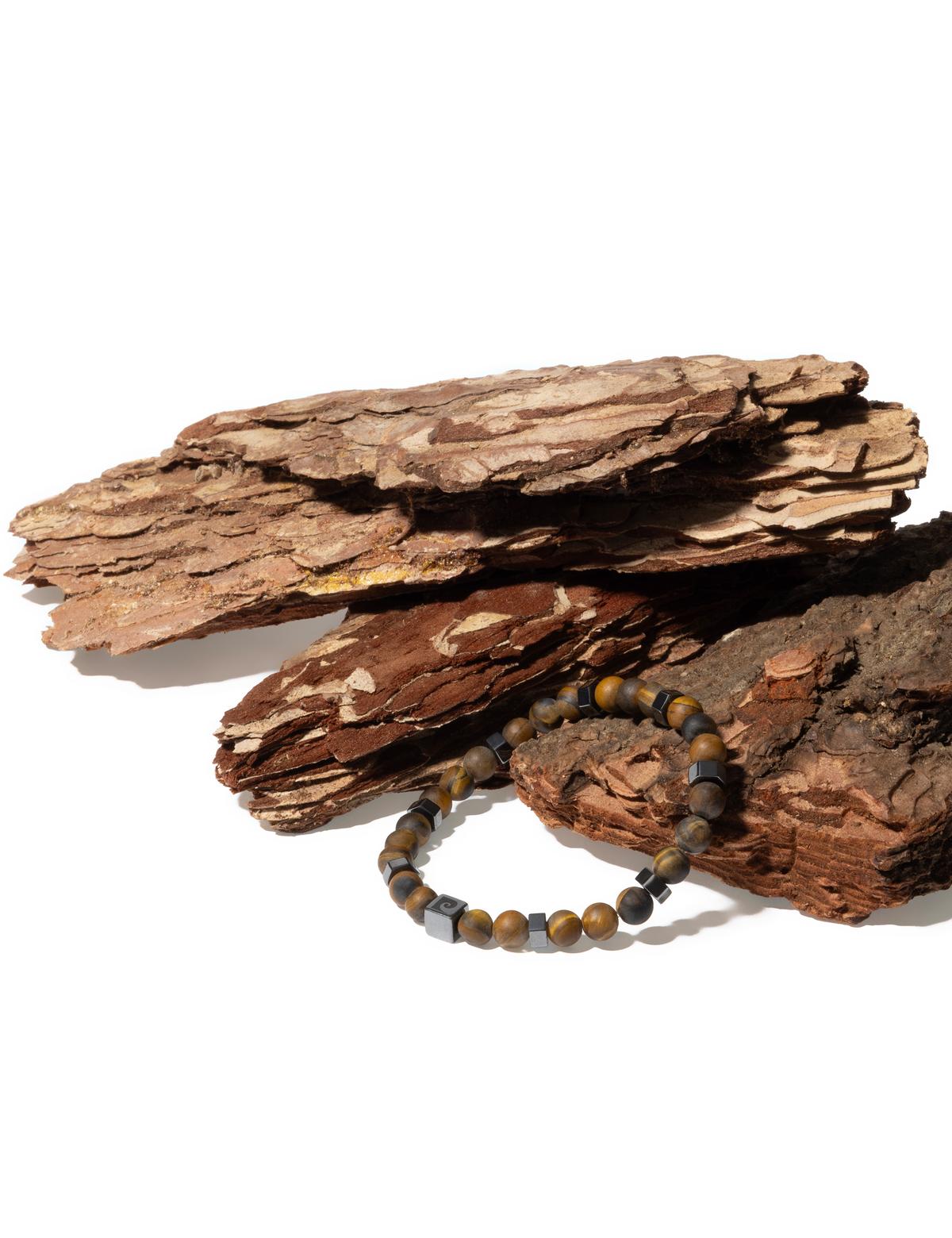 Kahverengi Taş Bileklik