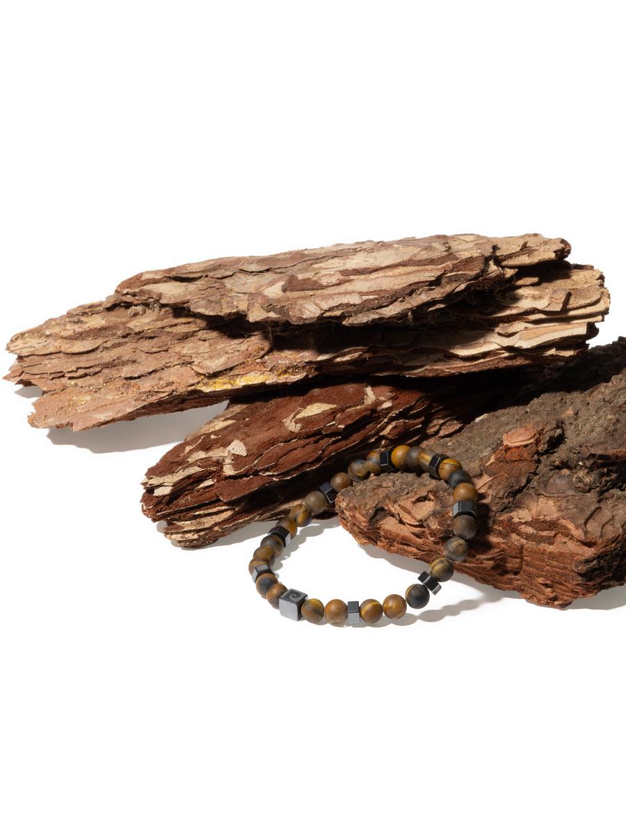 Kahverengi Taş Bileklik