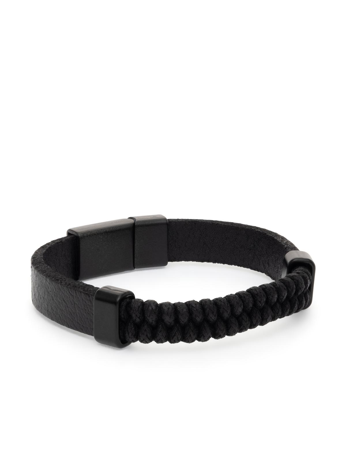 Siyah %100 Deri Bileklik - 50318543001