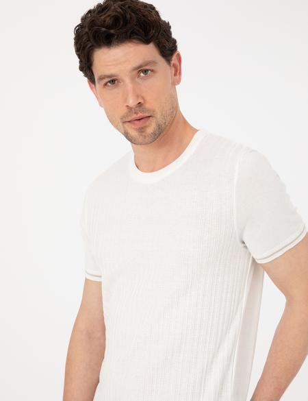 Ekru Slim Fit Kazak - 50303616001