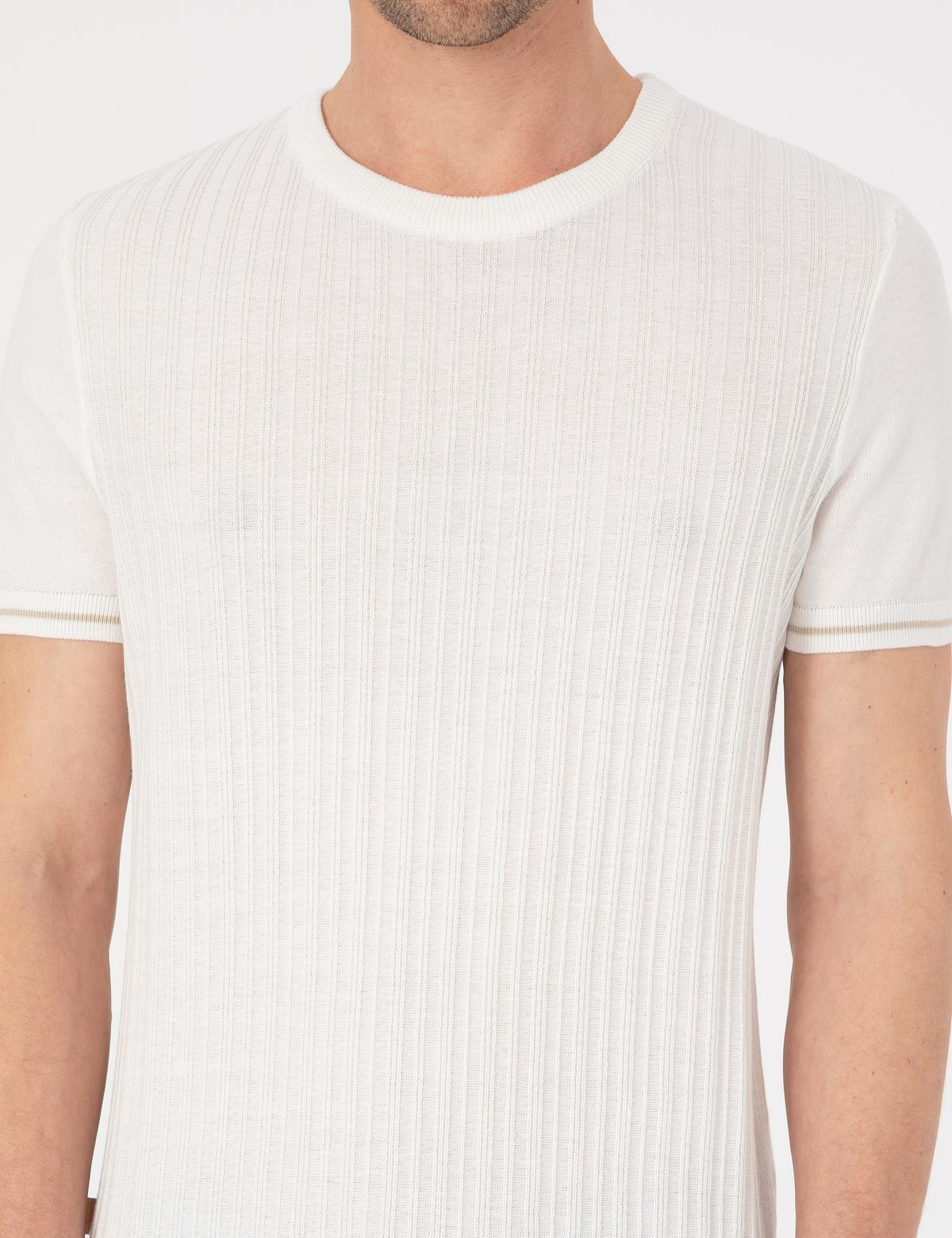 Ekru Slim Fit Kazak - 50303616001