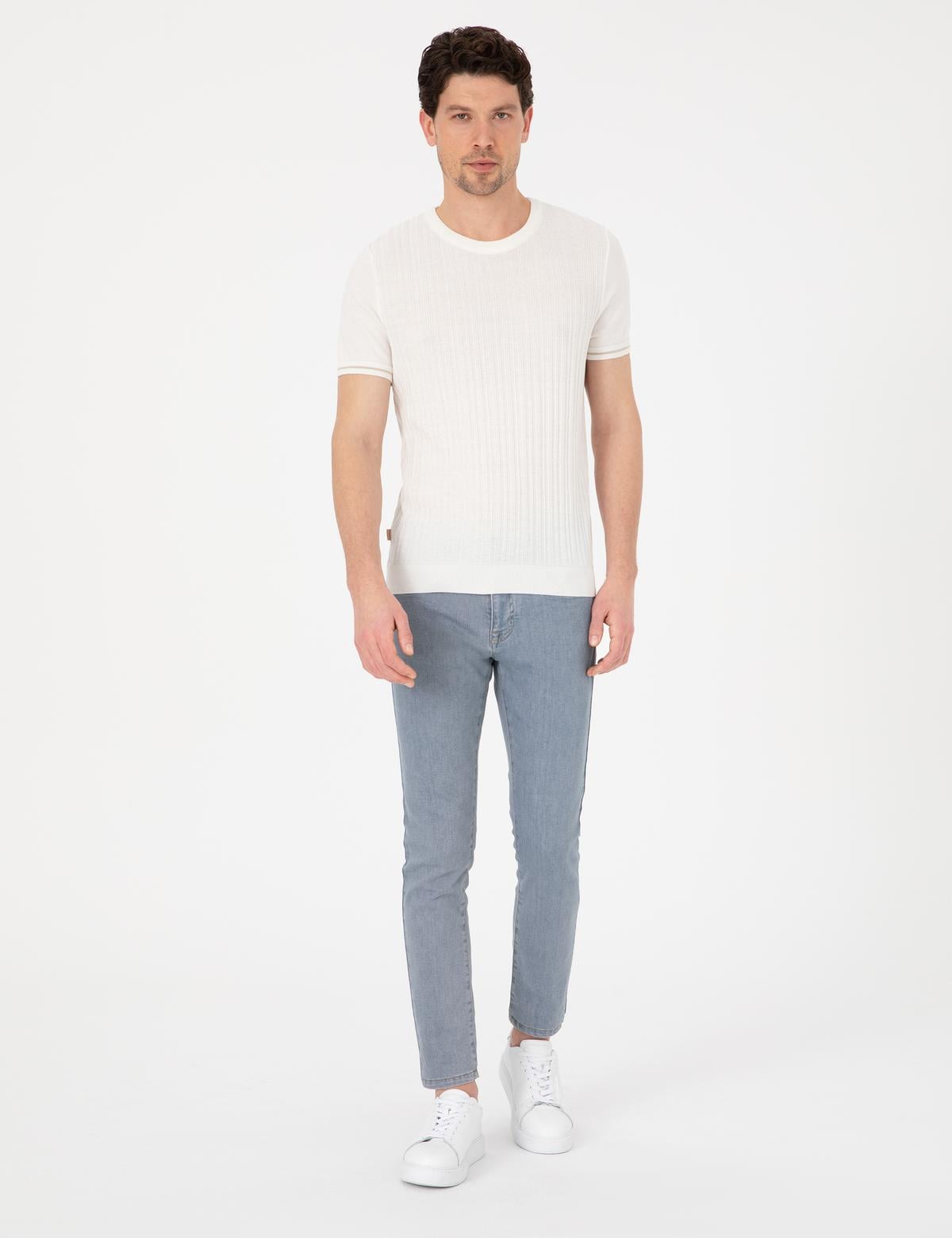 Ekru Slim Fit Kazak - 50303616001