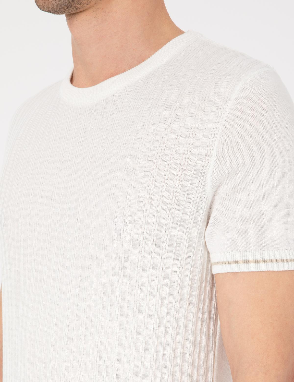 Ekru Slim Fit Kazak - 50303616001