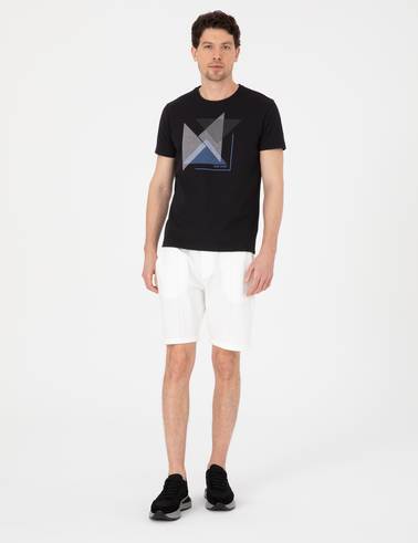 Ekru Regular Fit Örme Şort