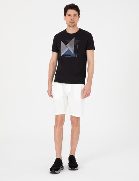 Ekru Regular Fit Örme Şort - 50310567029