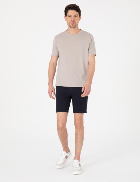 Lacivert Regular Fit Örme Şort - 50310567011