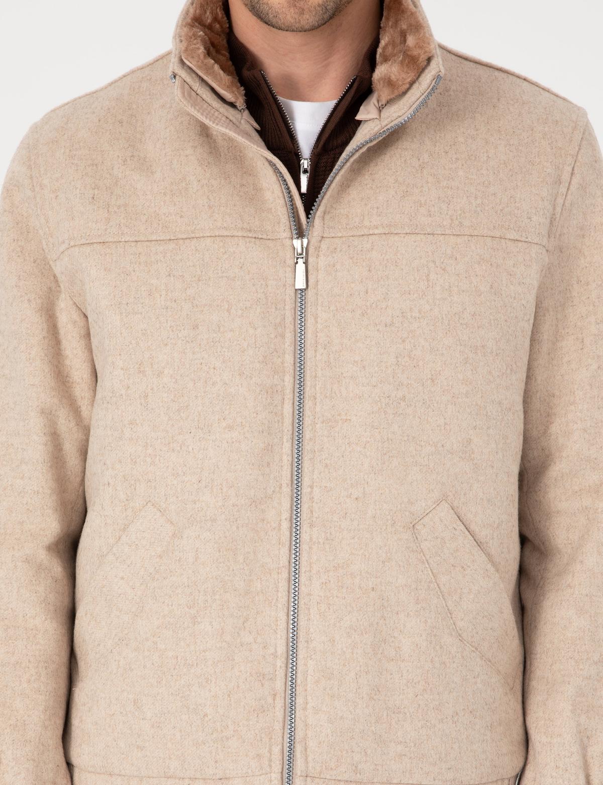 Krem Kaşe Mont - 50312084012