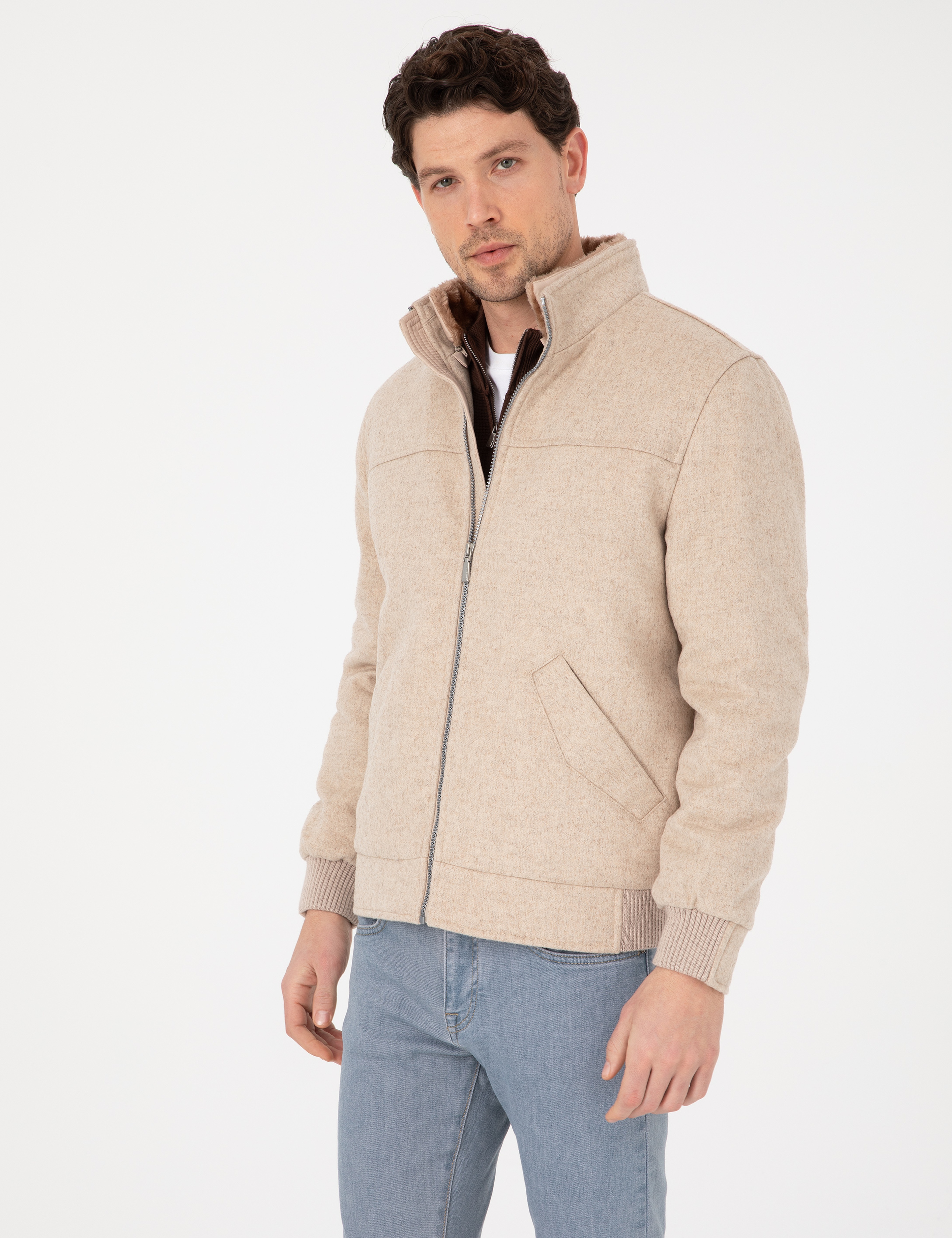 Krem Kaşe Mont - Image 3