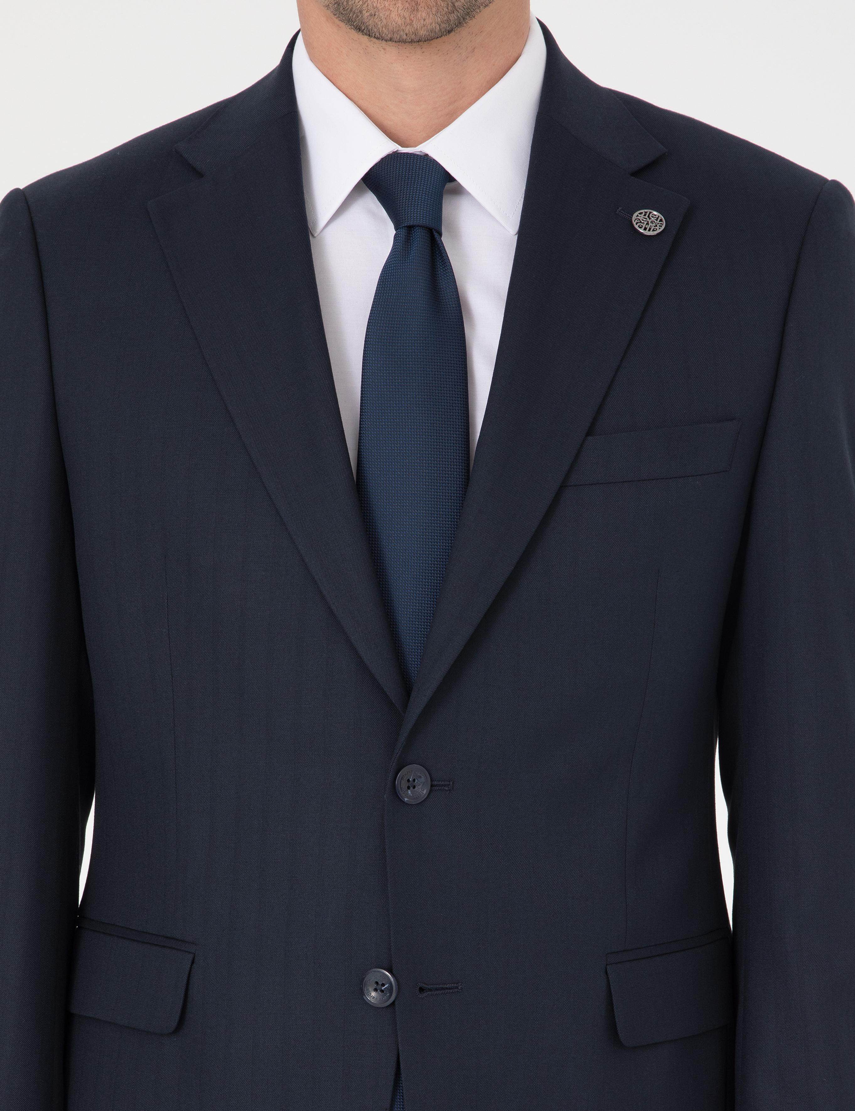 Lacivert Slim Fit Takım Elbise