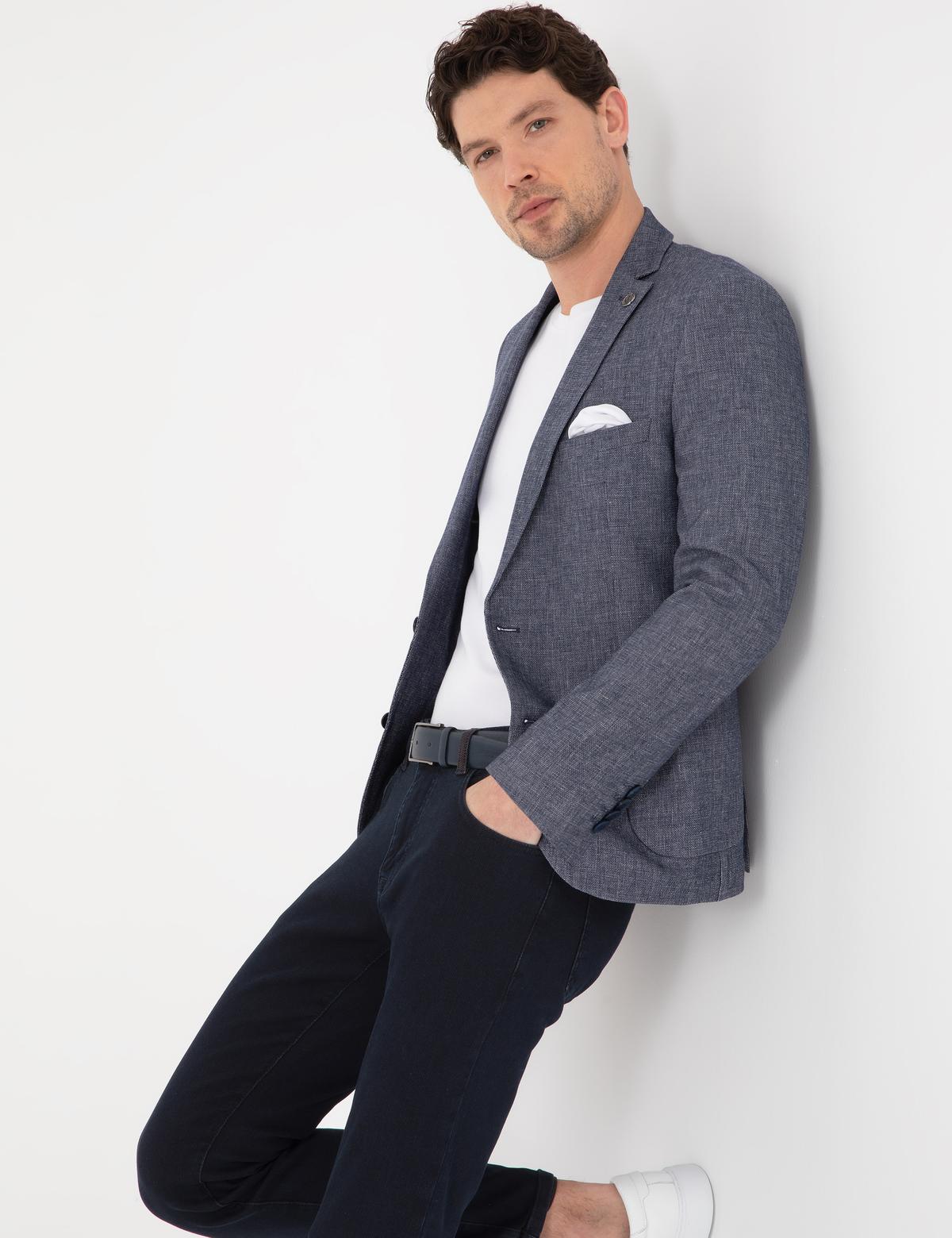 Lacivert Ex. Slim Fit Ceket