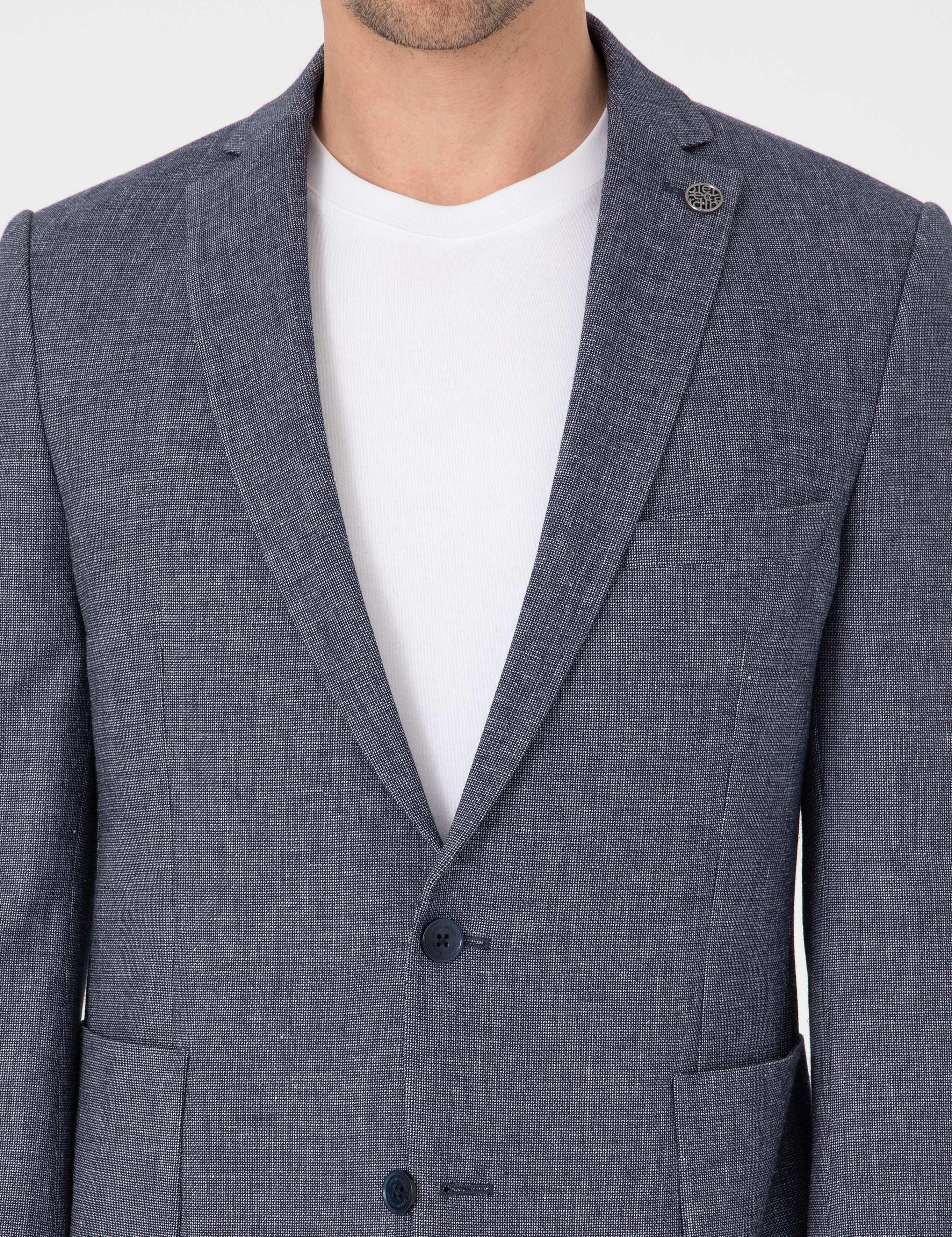 Lacivert Ex. Slim Fit Ceket