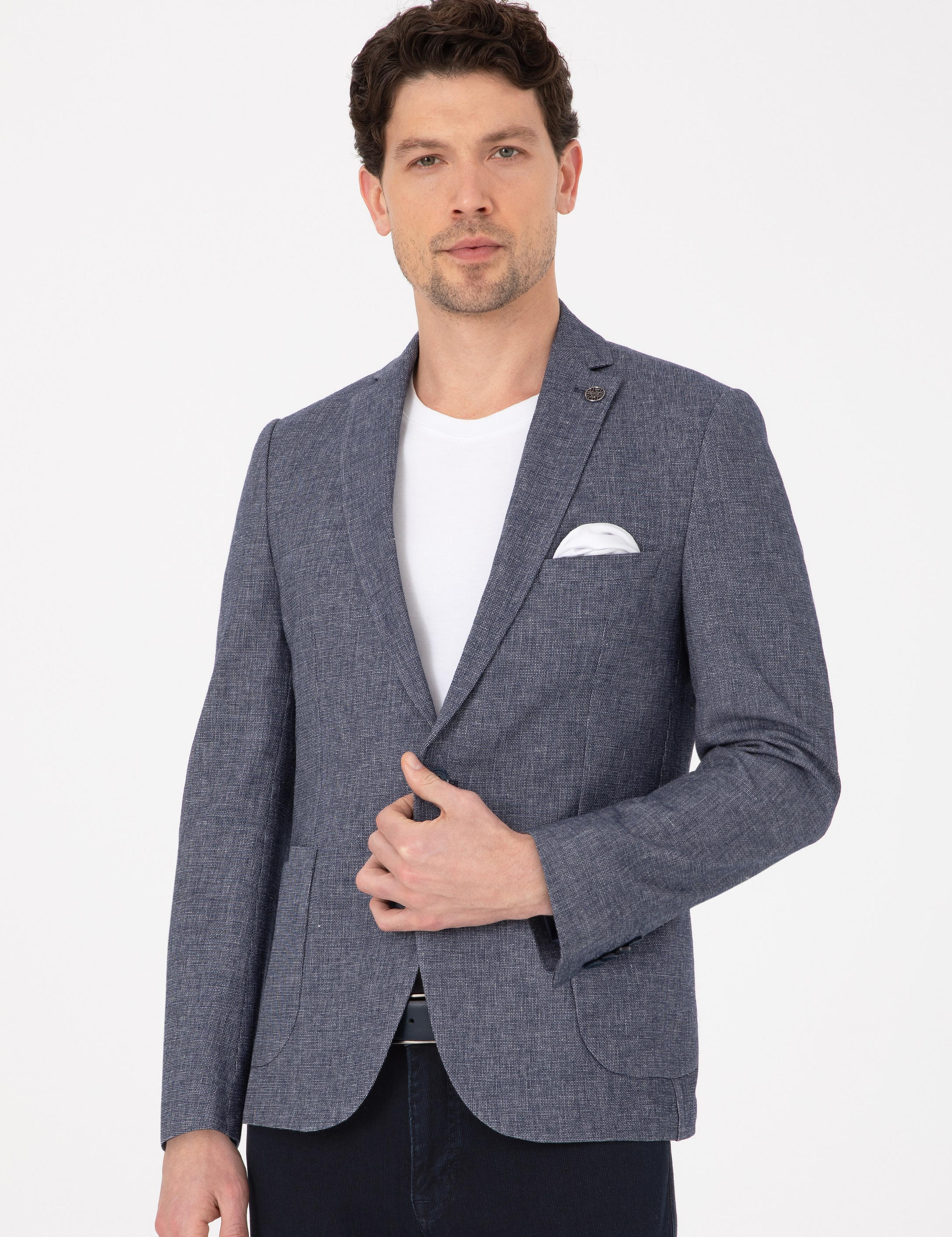 Lacivert Ex. Slim Fit Ceket