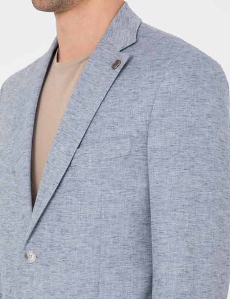 Açık Mavi Slim Fit Ceket - 50319613059