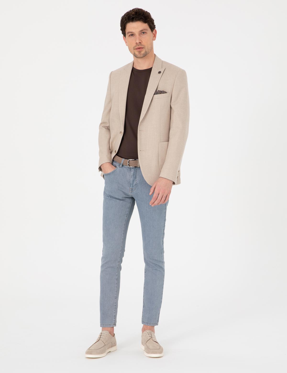 Açık Kahverengi Ex. Slim Fit Ceket - 50319595101