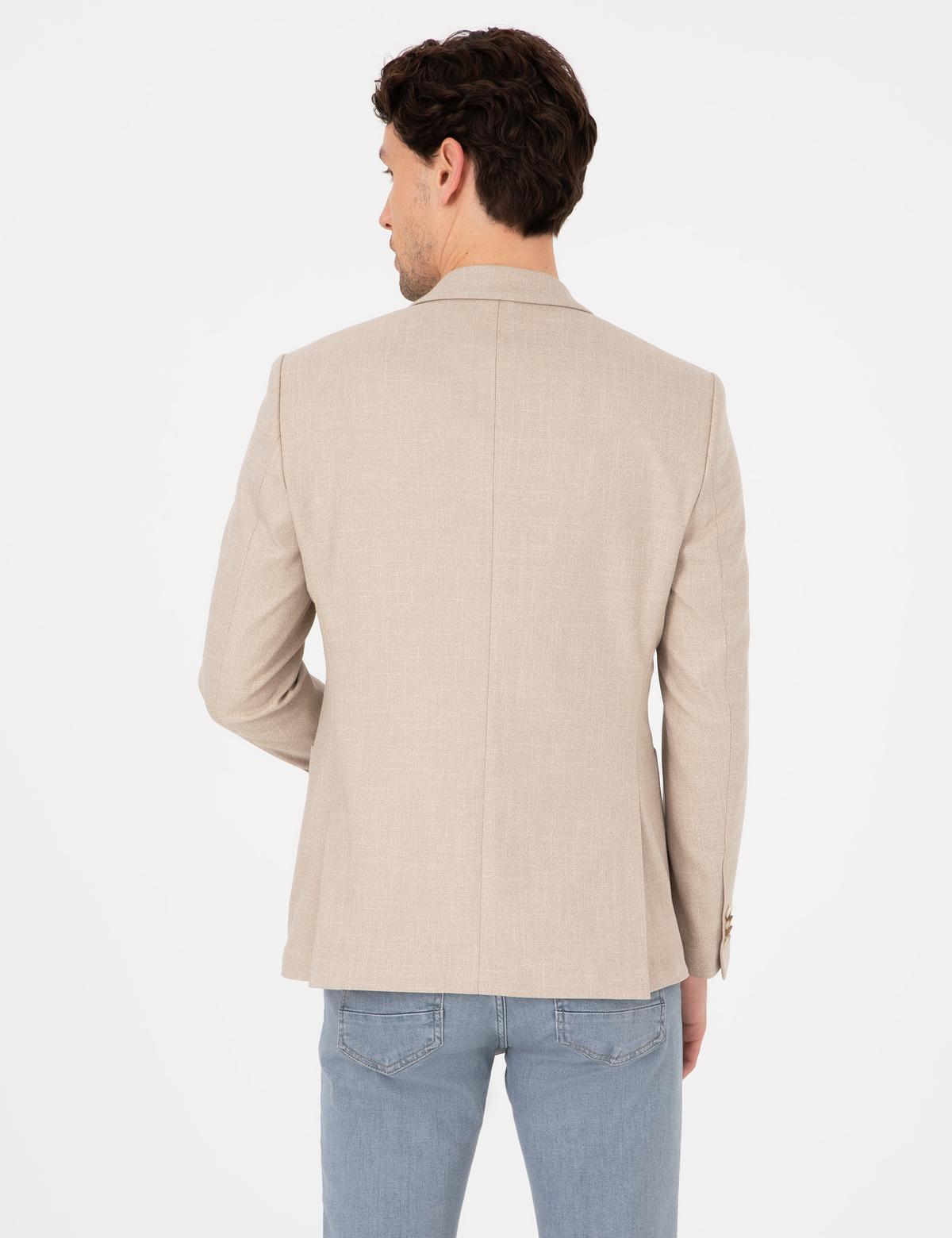 Açık Kahverengi Ex. Slim Fit Ceket - 50319595101