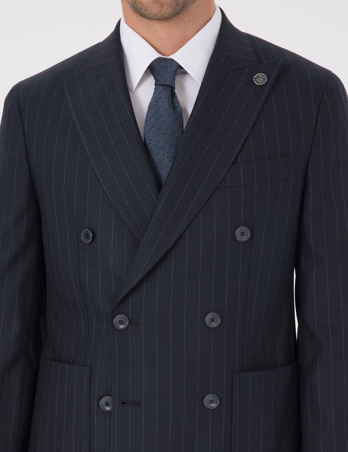 Lacivert Ex. Slim Fit Takım Elbise - 50319630020