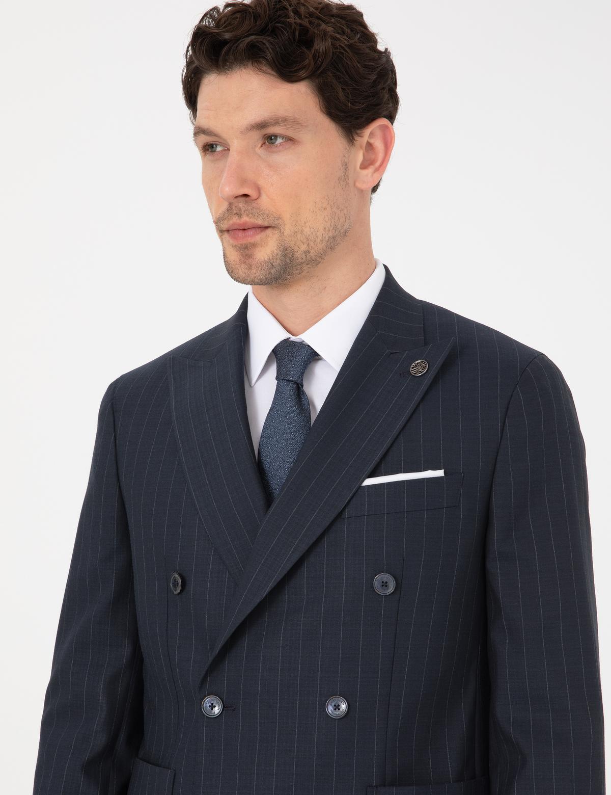 Lacivert Ex. Slim Fit Takım Elbise - 50319630020