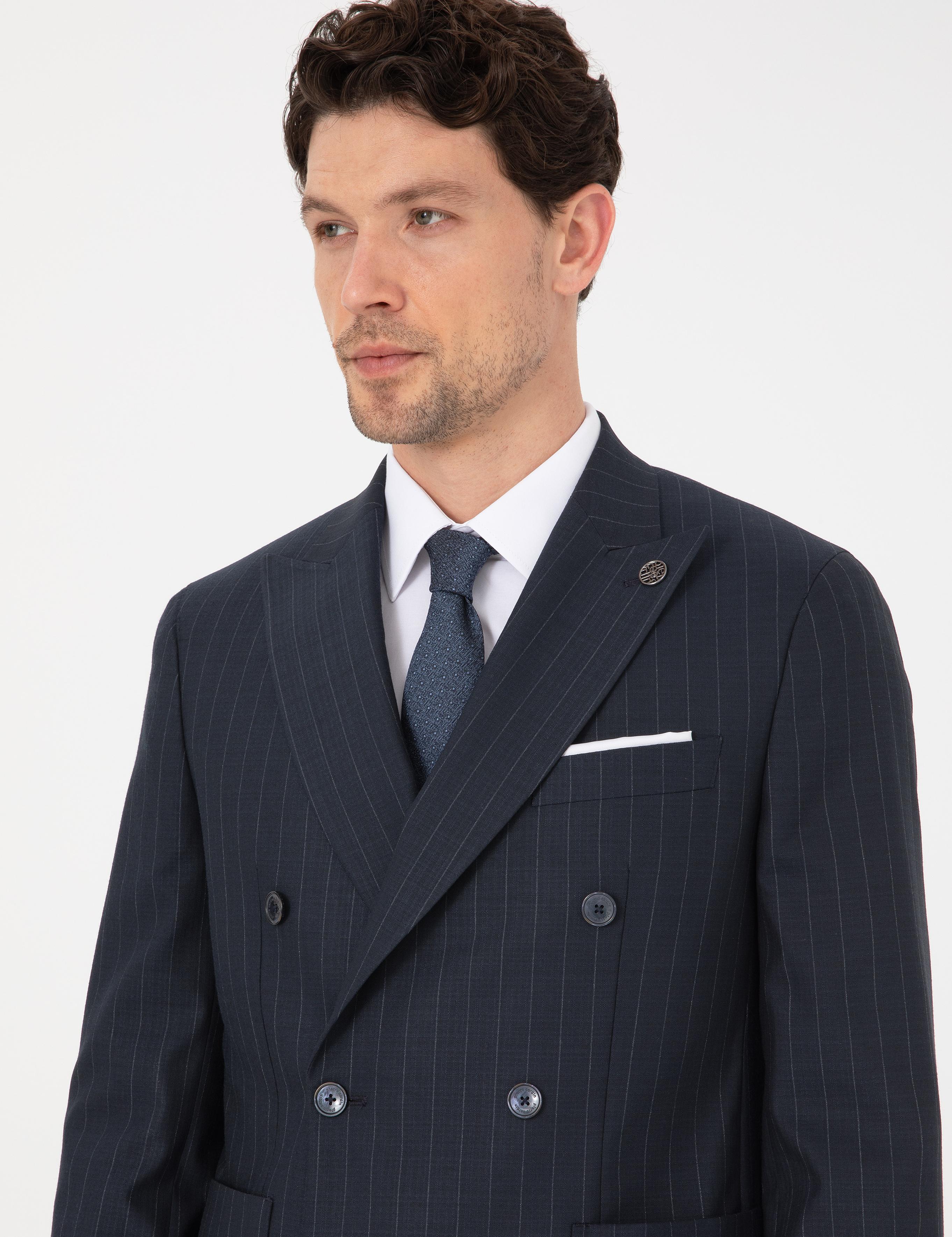 Lacivert Ex. Slim Fit Takım Elbise