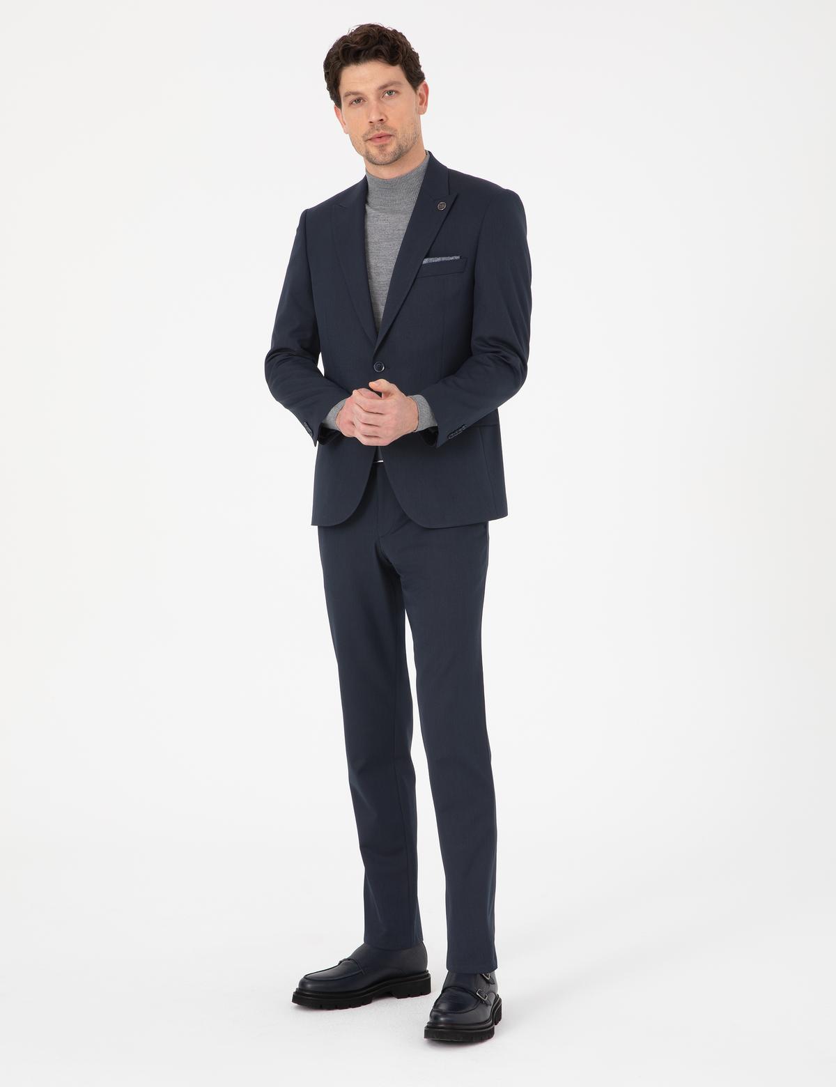 Lacivert Slim Fit Takım Elbise - 50324264053