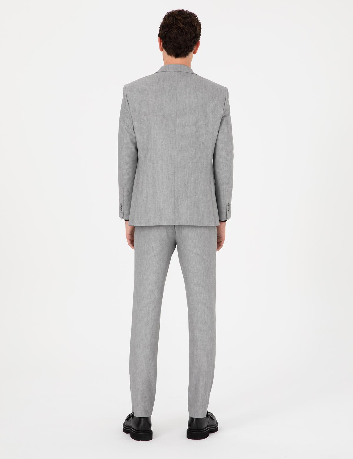 Gri Slim Fit Takım Elbise - 50324264089