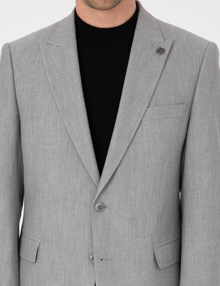 Gri Slim Fit Takım Elbise - 50324264089