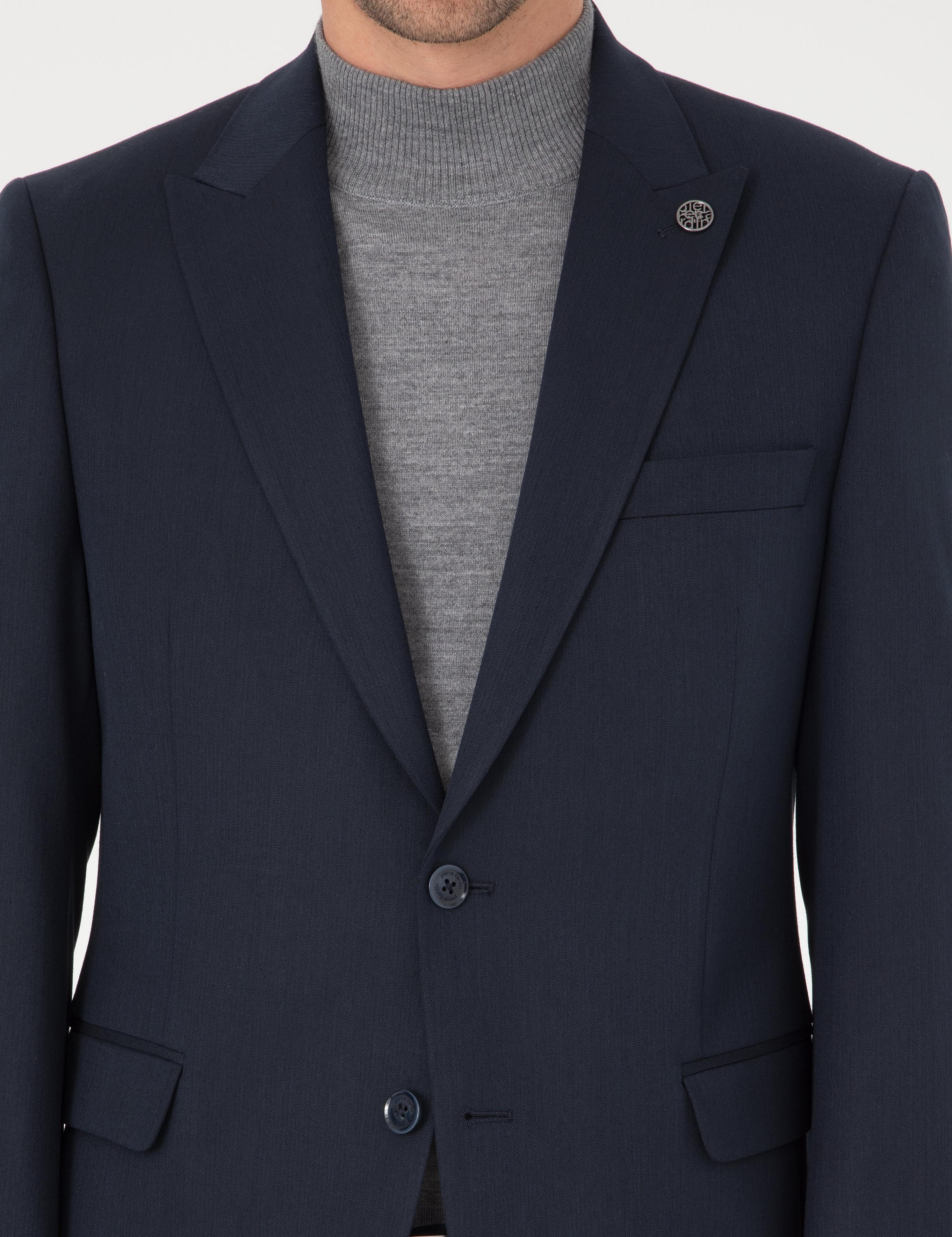 Lacivert Slim Fit Takım Elbise